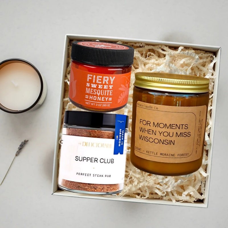 Missing Wisconsin Gift Box - Care Package for Wisconsin Expats & Homesick Hearts