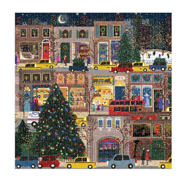 Winter Lights 500 Piece Foil Puzzle By Joy Laforme