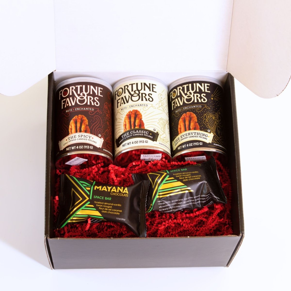 Taste Of Wisconsin In A Box, perfect for gourmet gift boxes and curated gift boxes (front view)