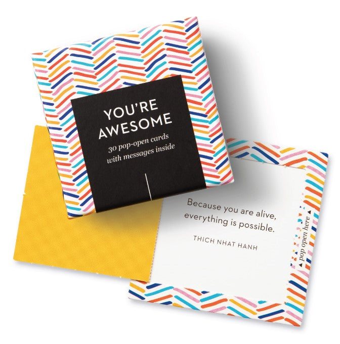 You're Awesome Thoughtfulls Pop-Open Cards 30 set