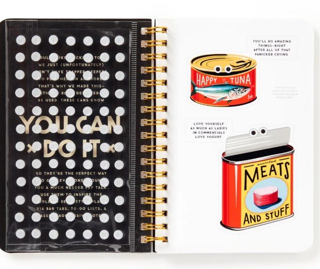 You Can Do It Googly Sticker Book, perfect for curated gift boxes and Build a Box gifting (lifestyle photo)
