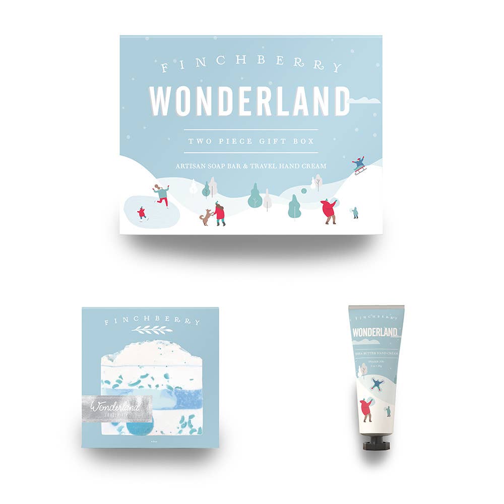 wonderland soap and hand cream gift set