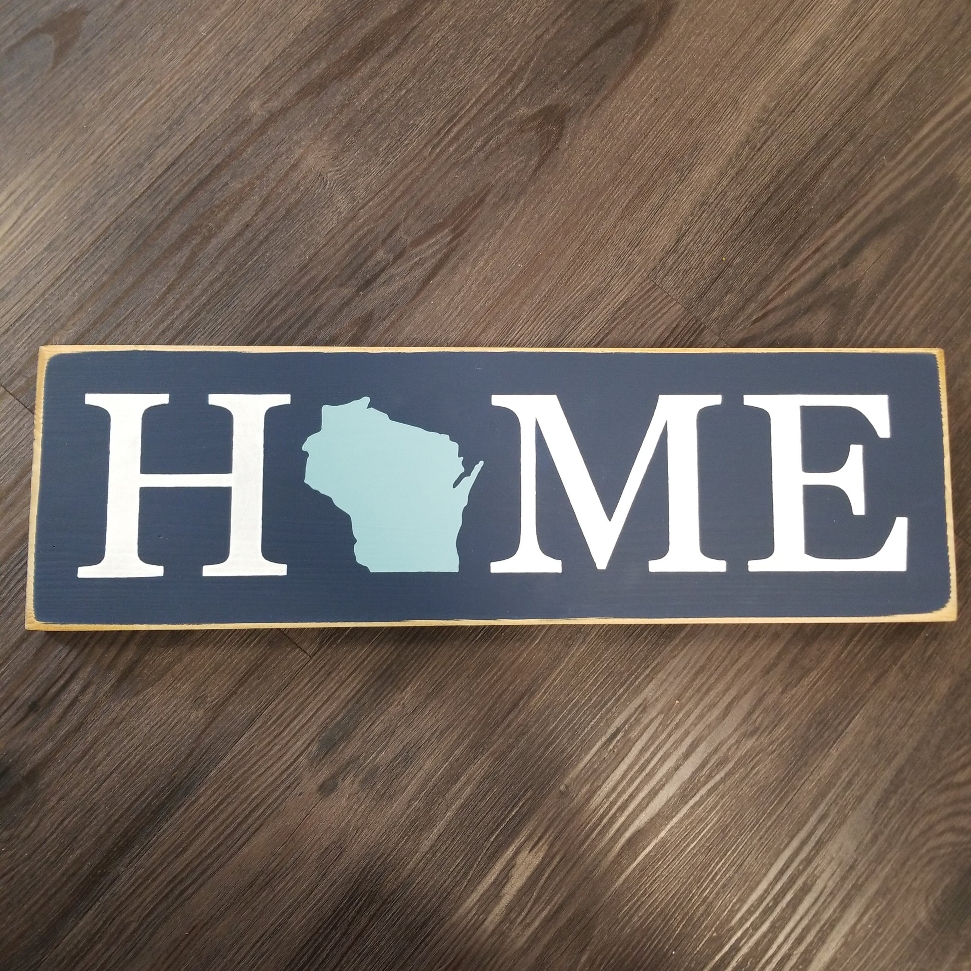 Home Wisconsin sign