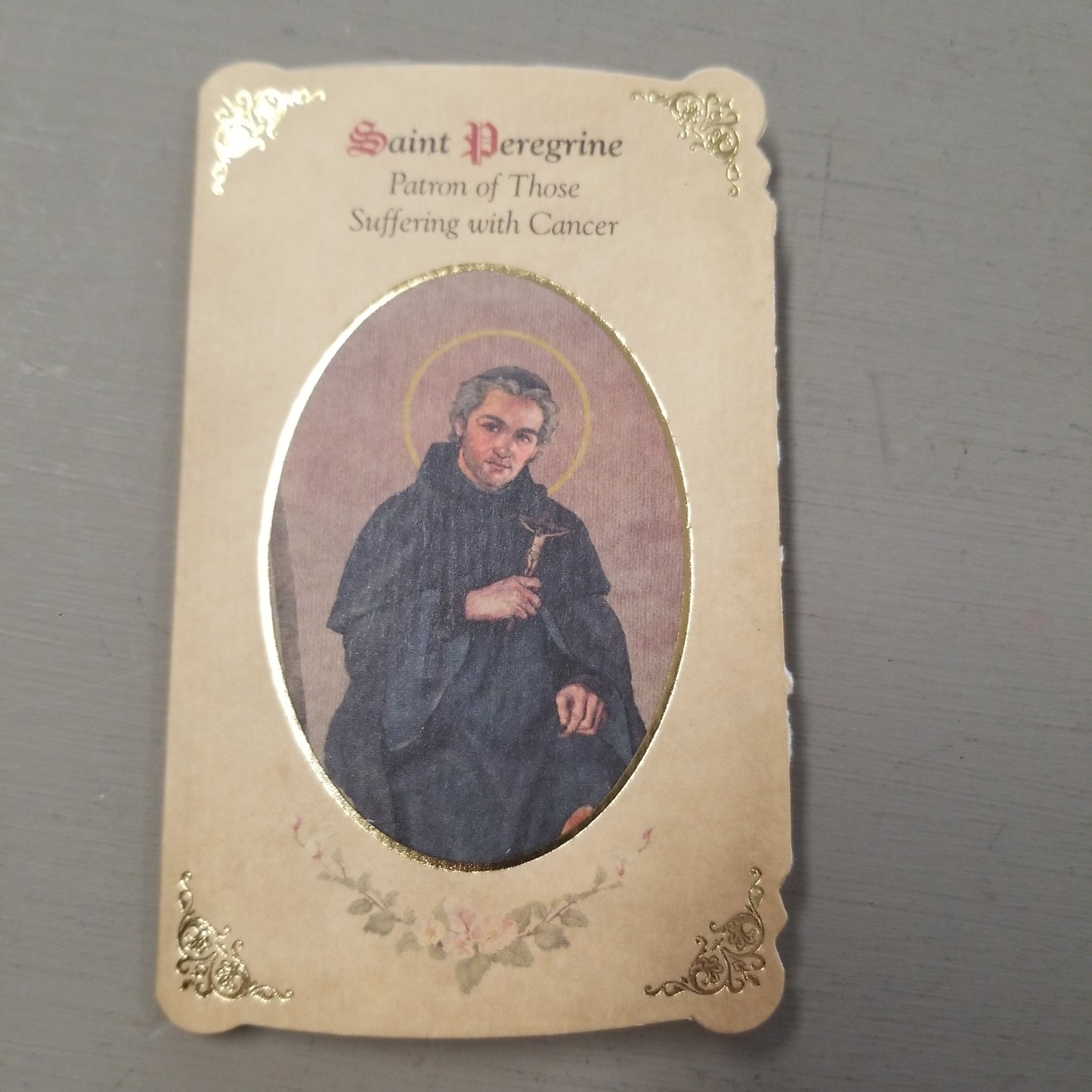 Holy Card - Saint Peregrine – Cancer Healing Medal Set