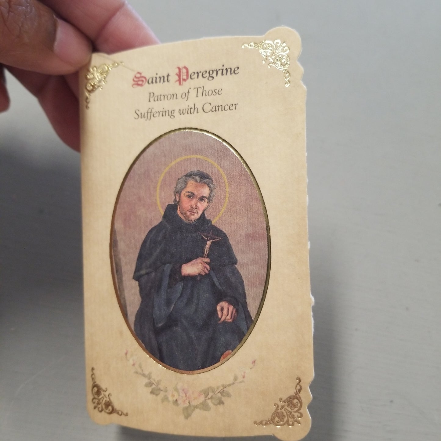 Holy Card - Saint Peregrine – Cancer Healing Medal Set