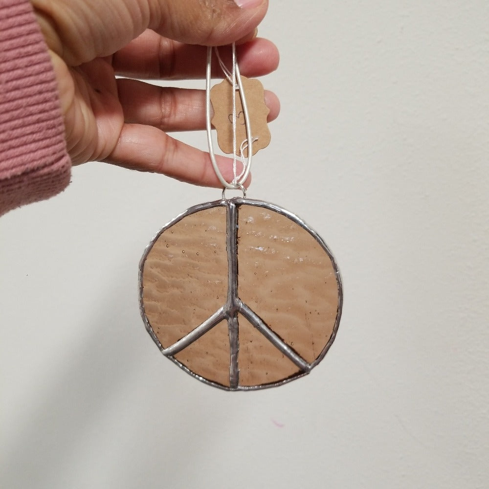 Stained Glass Art - Peace Sign