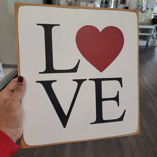Love wooden sign