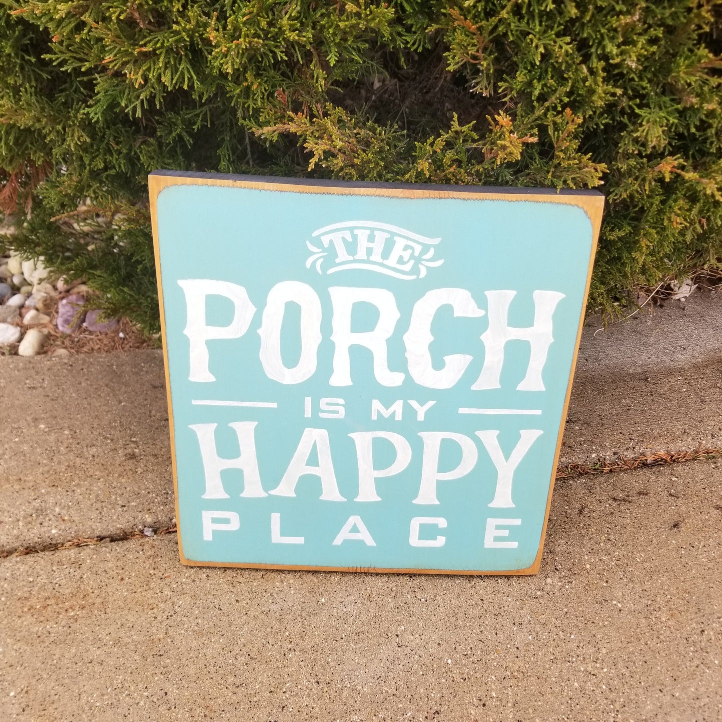 The Porch Is My Happy Place Wooden Sign