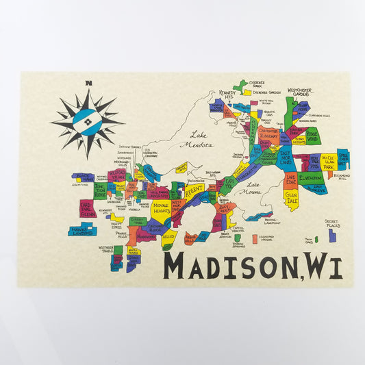 Madison Wisconsin map