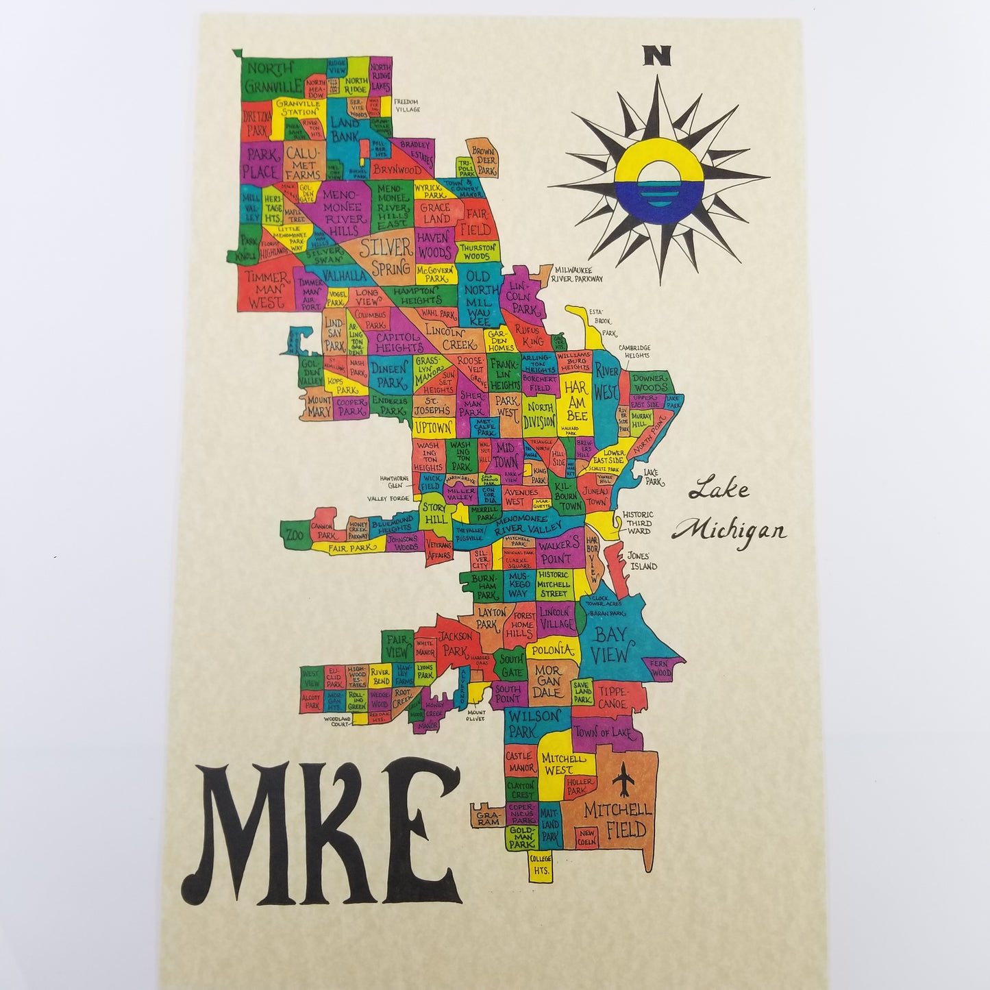 Milwaukee Wisconsin state map