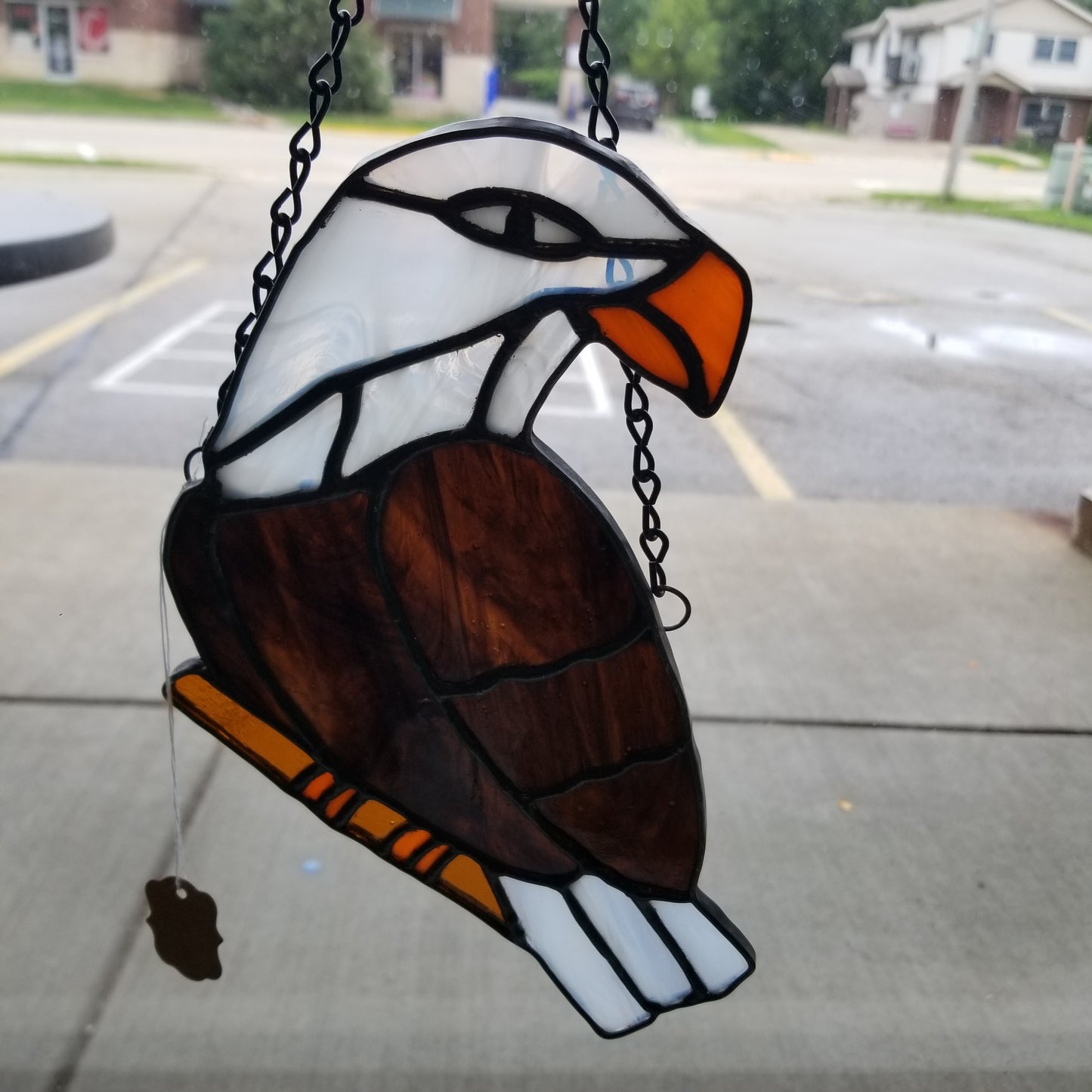 Eagle Stained Glass Window Ornament