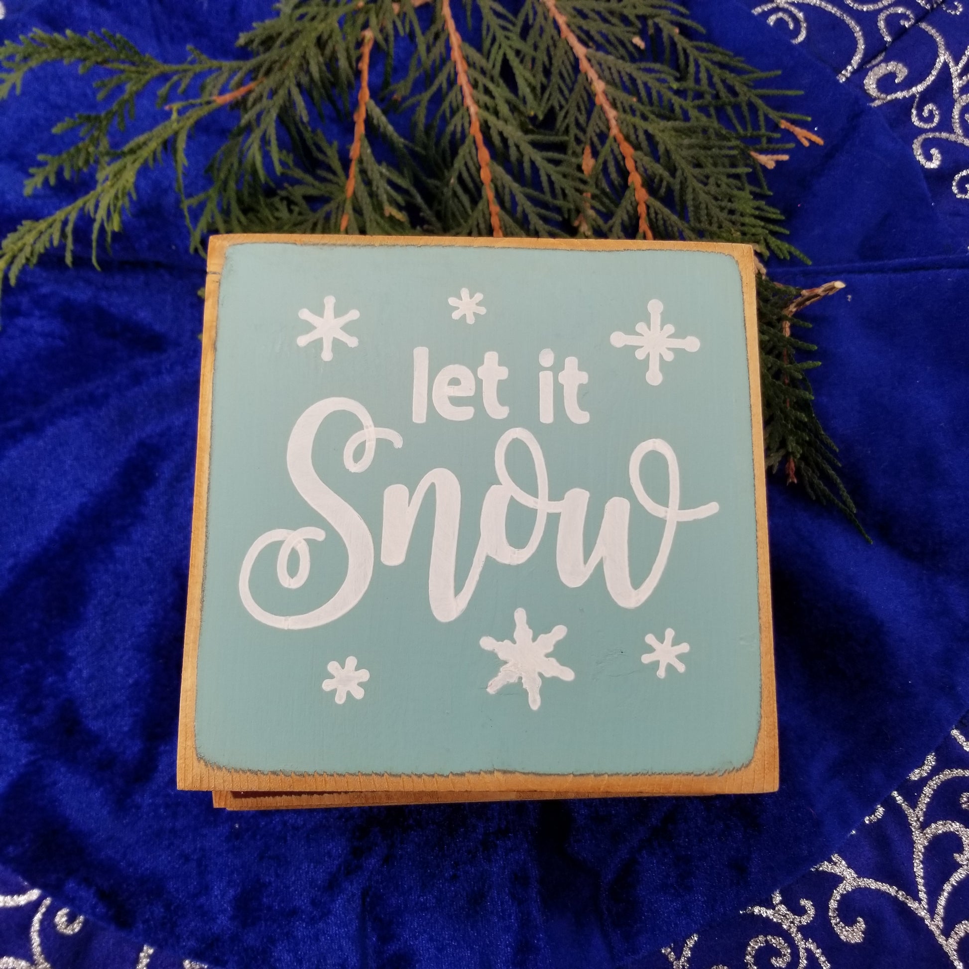 Let it snow mini sign