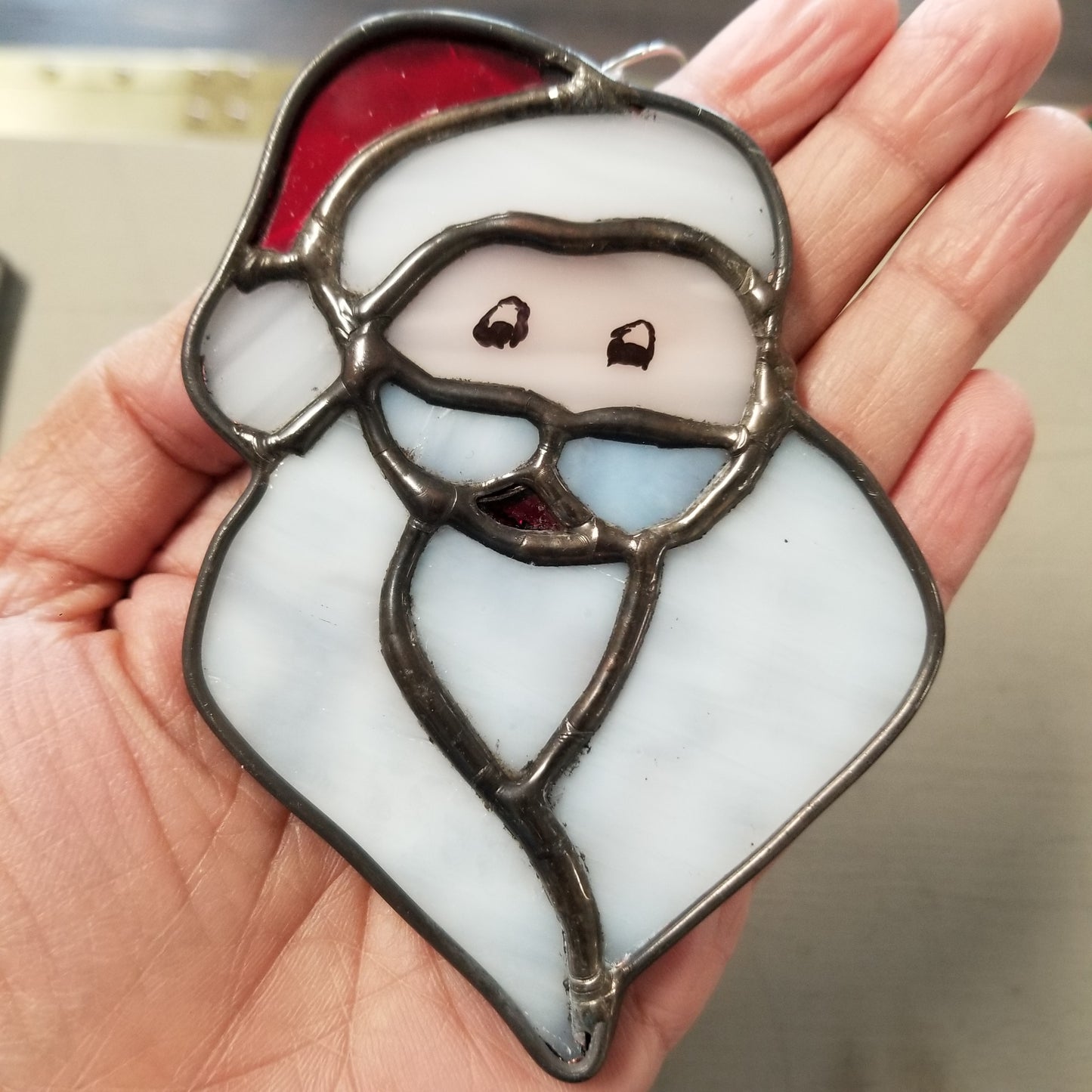 Santa Ornament Stained glass