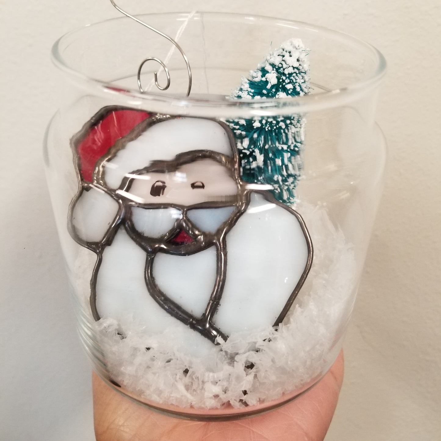Santa Ornament Stained glass