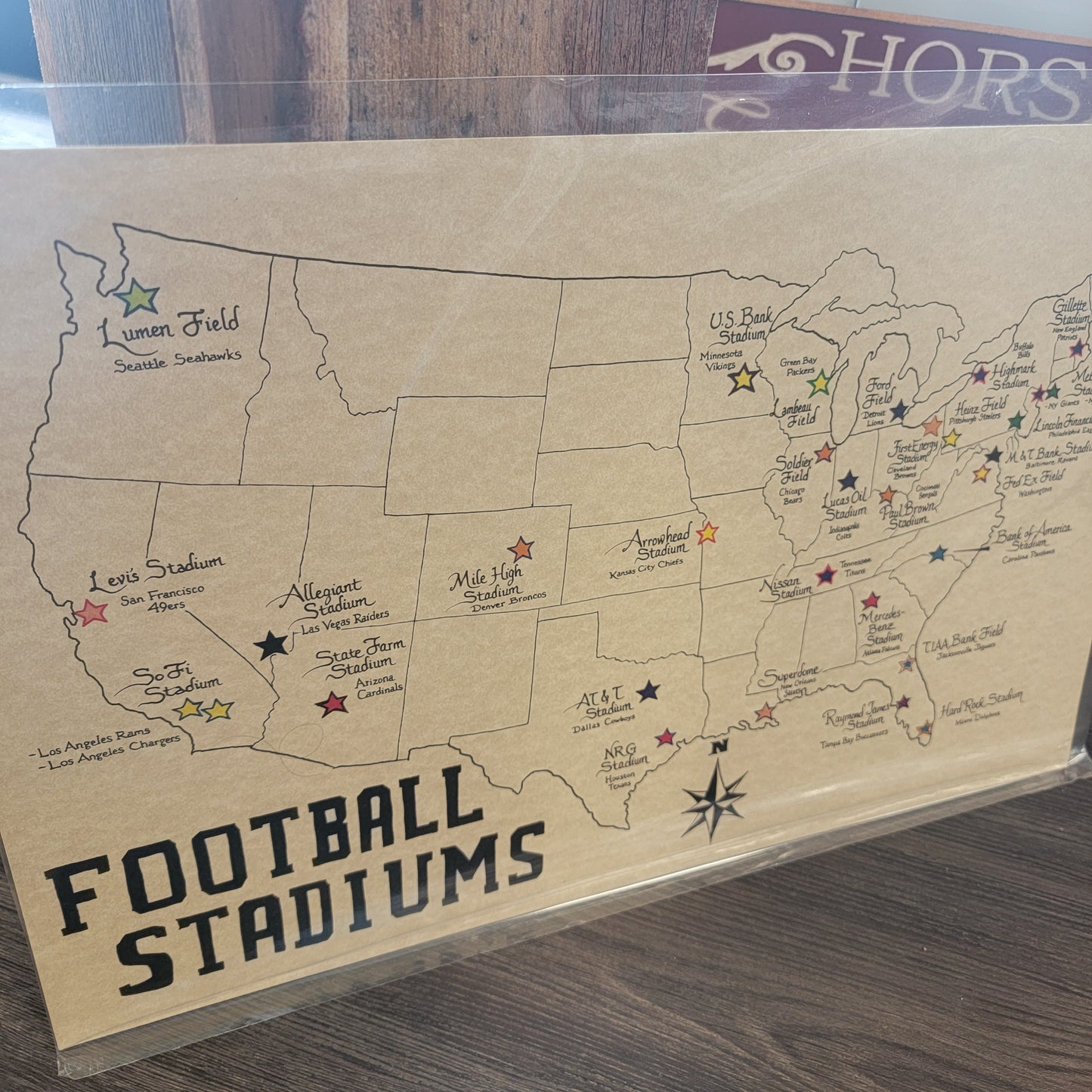 US Football Stadiums Map