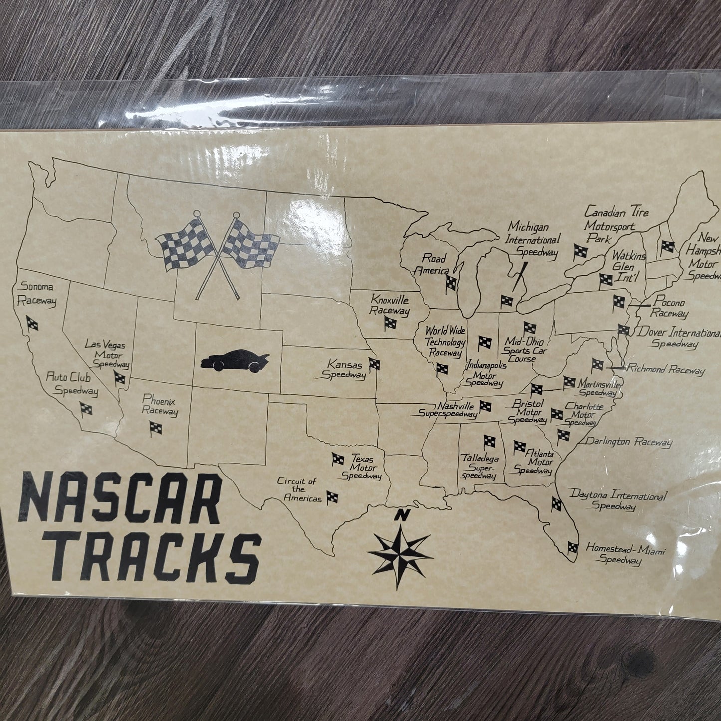 US Nascar Tracks Map