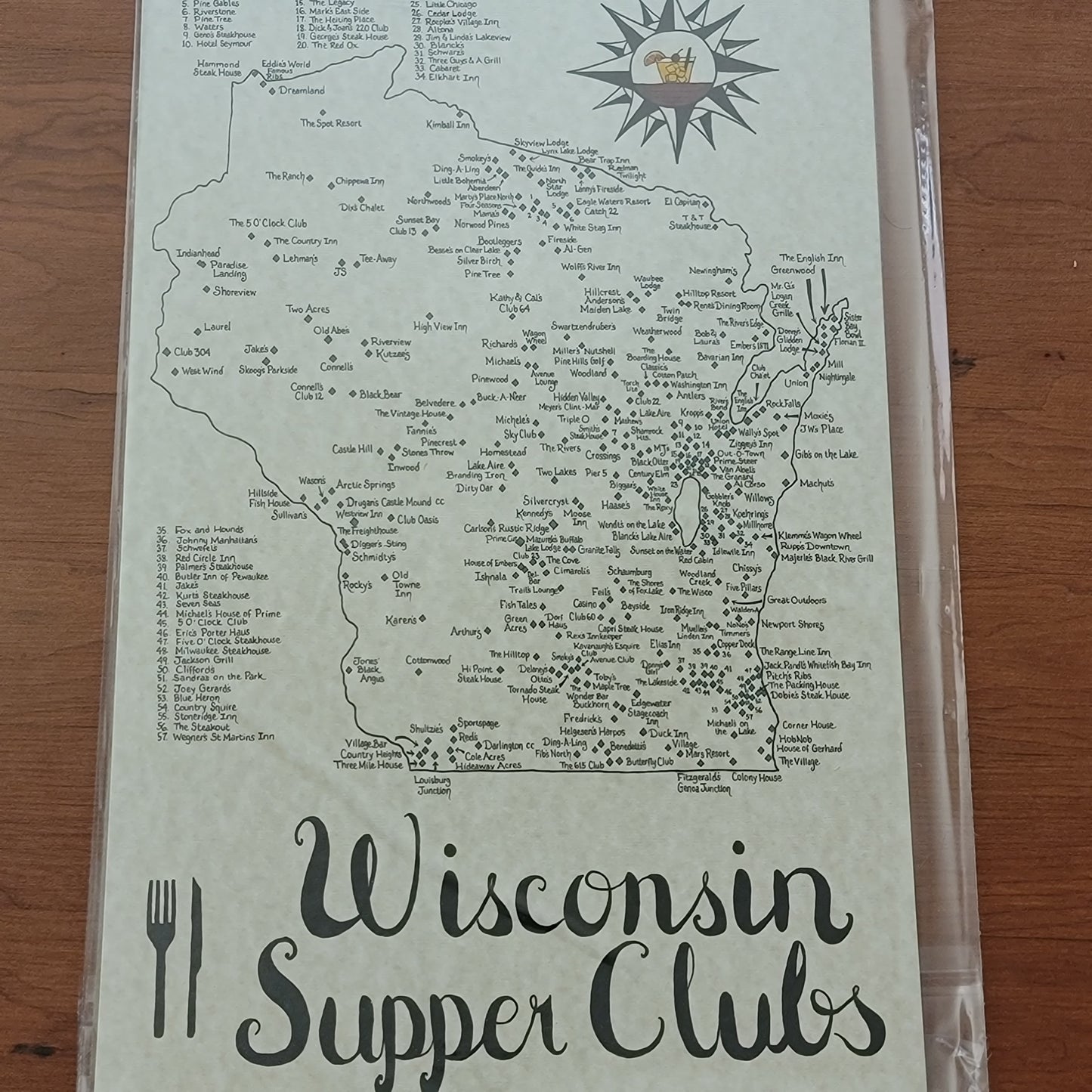 Wisconsin Map | Wisconsin Supper Club Map