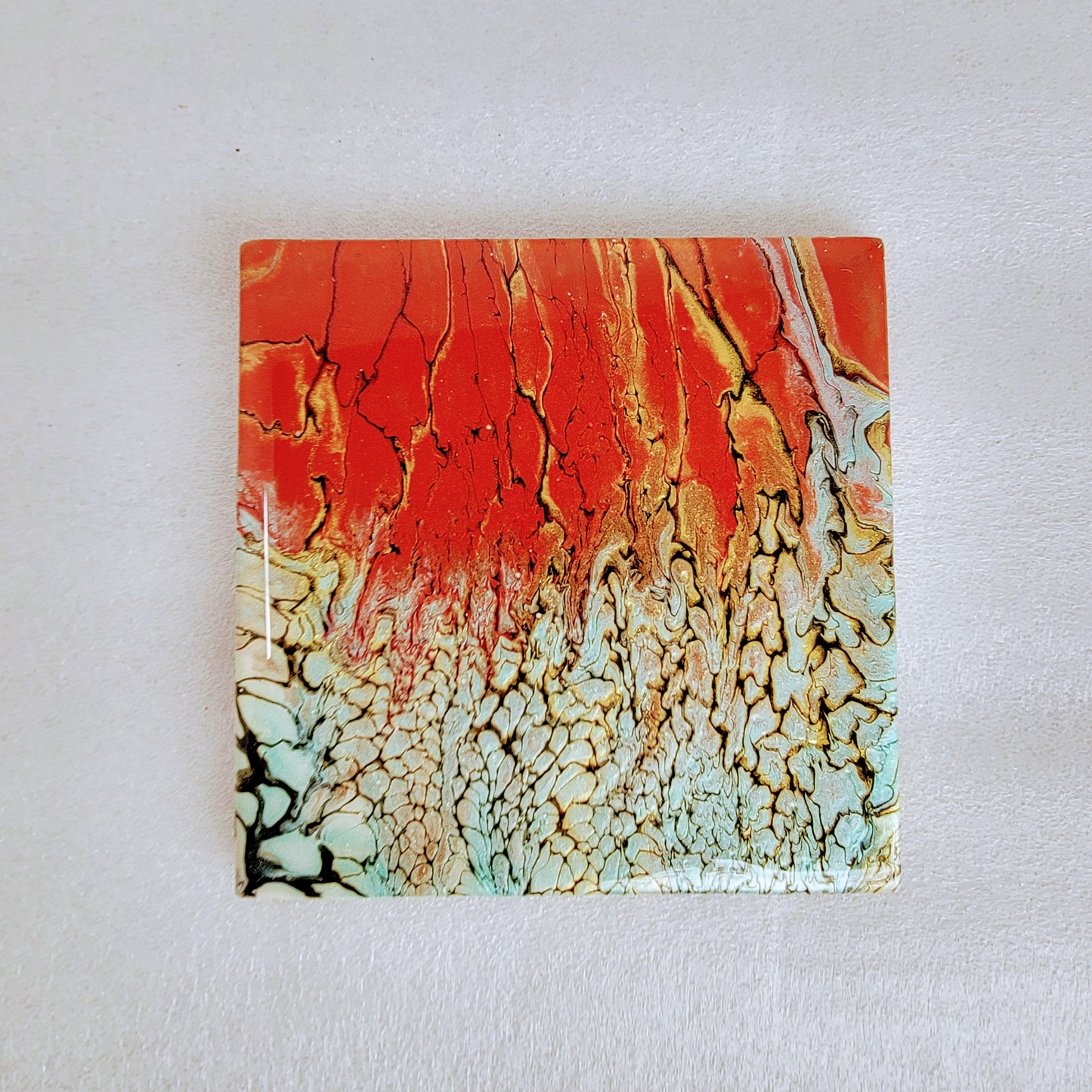 Beautiful Resin Marble Art Coasters - Food Safe