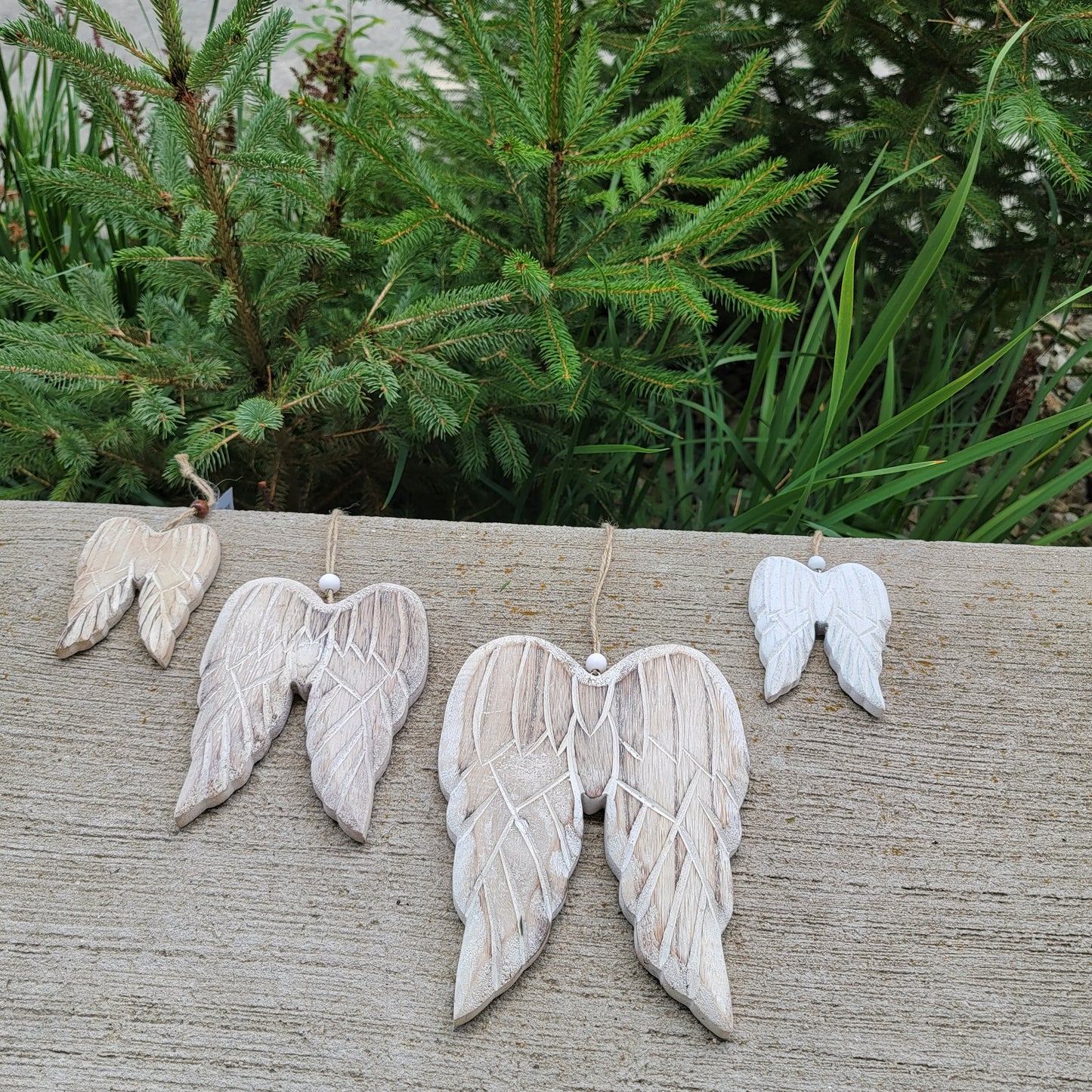 Natural Wood Angel Wings