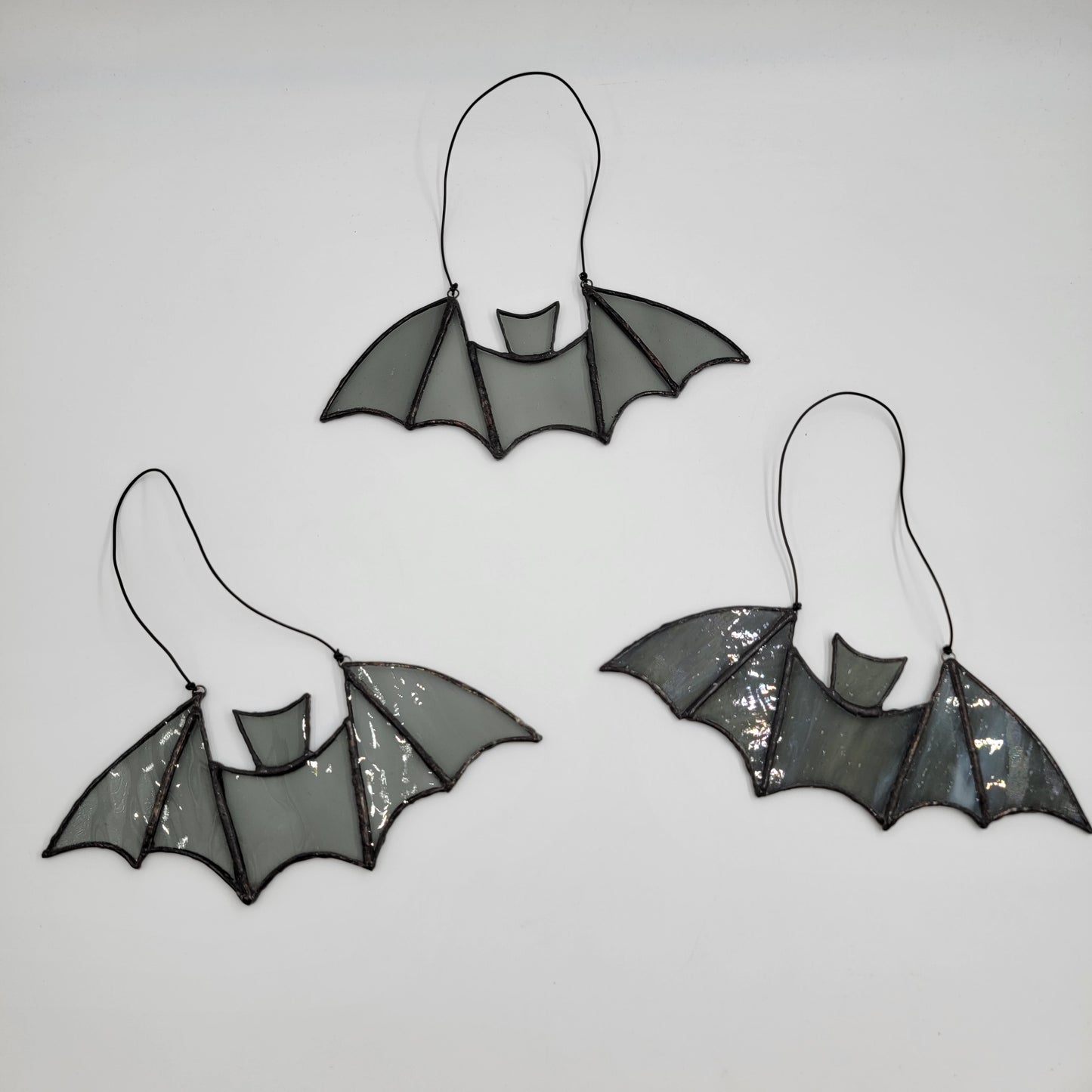 Bat Stained Glass Window Art - Halloween Decorations