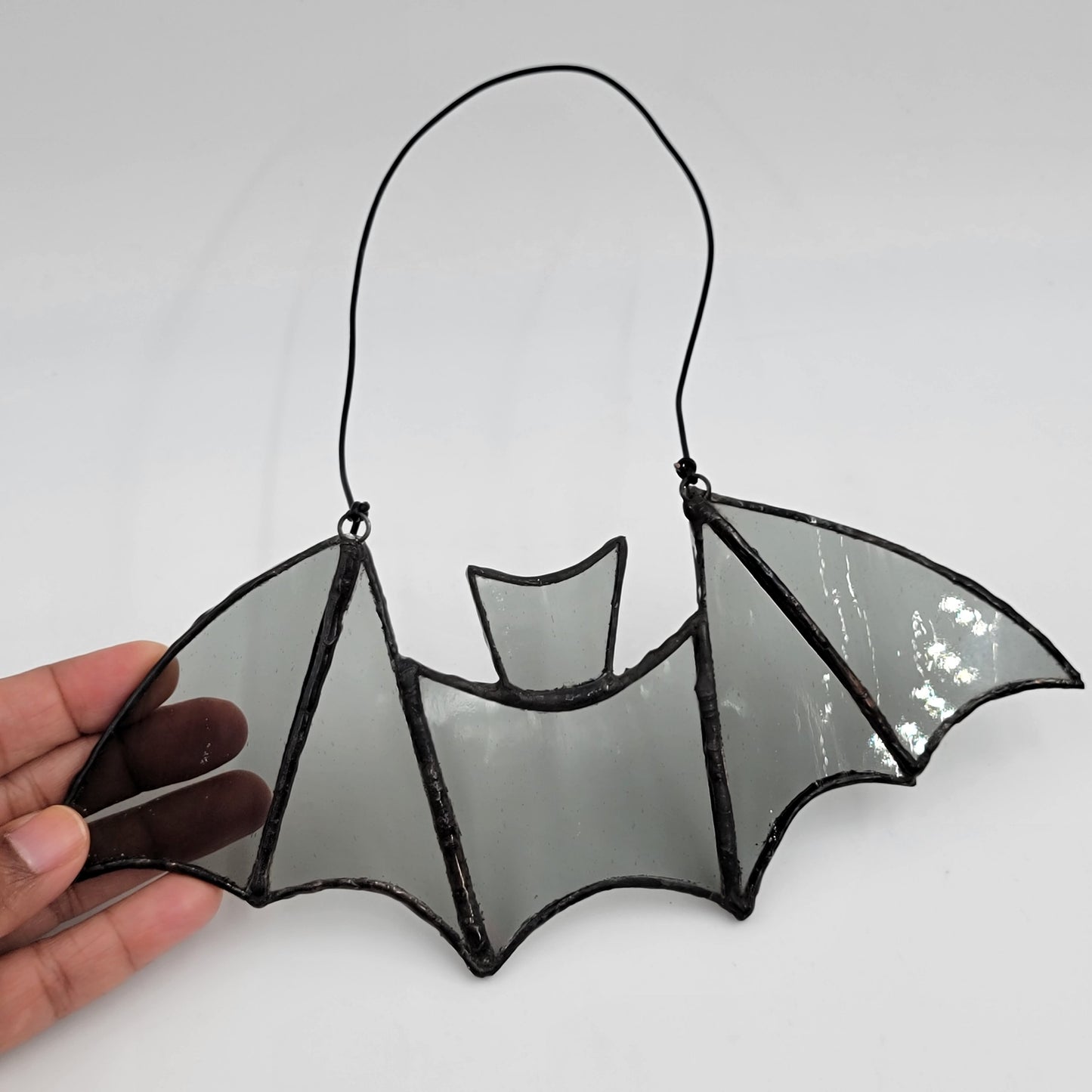 Bat Stained Glass Window Art - Halloween Decorations