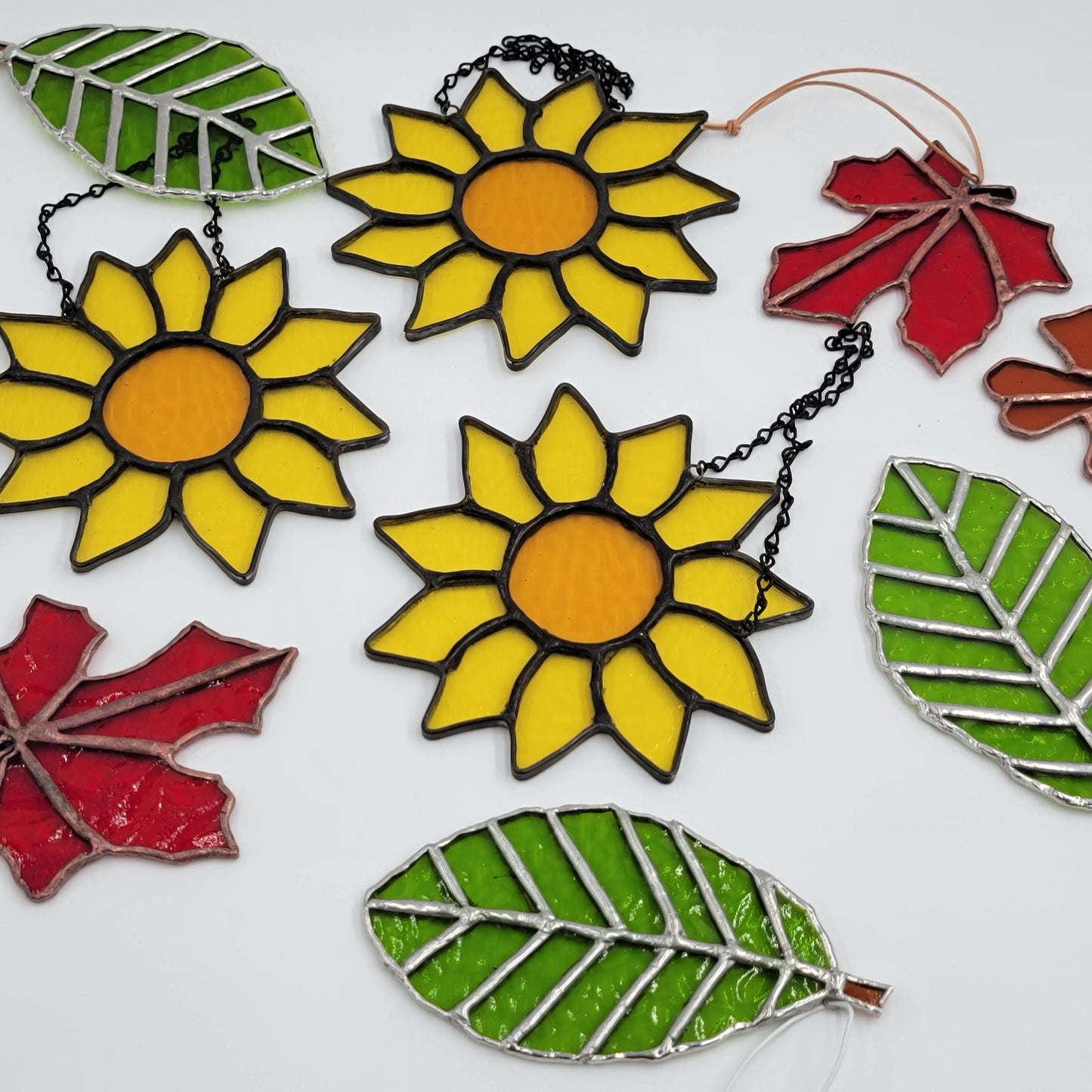 Sunflower Stained Glass Art