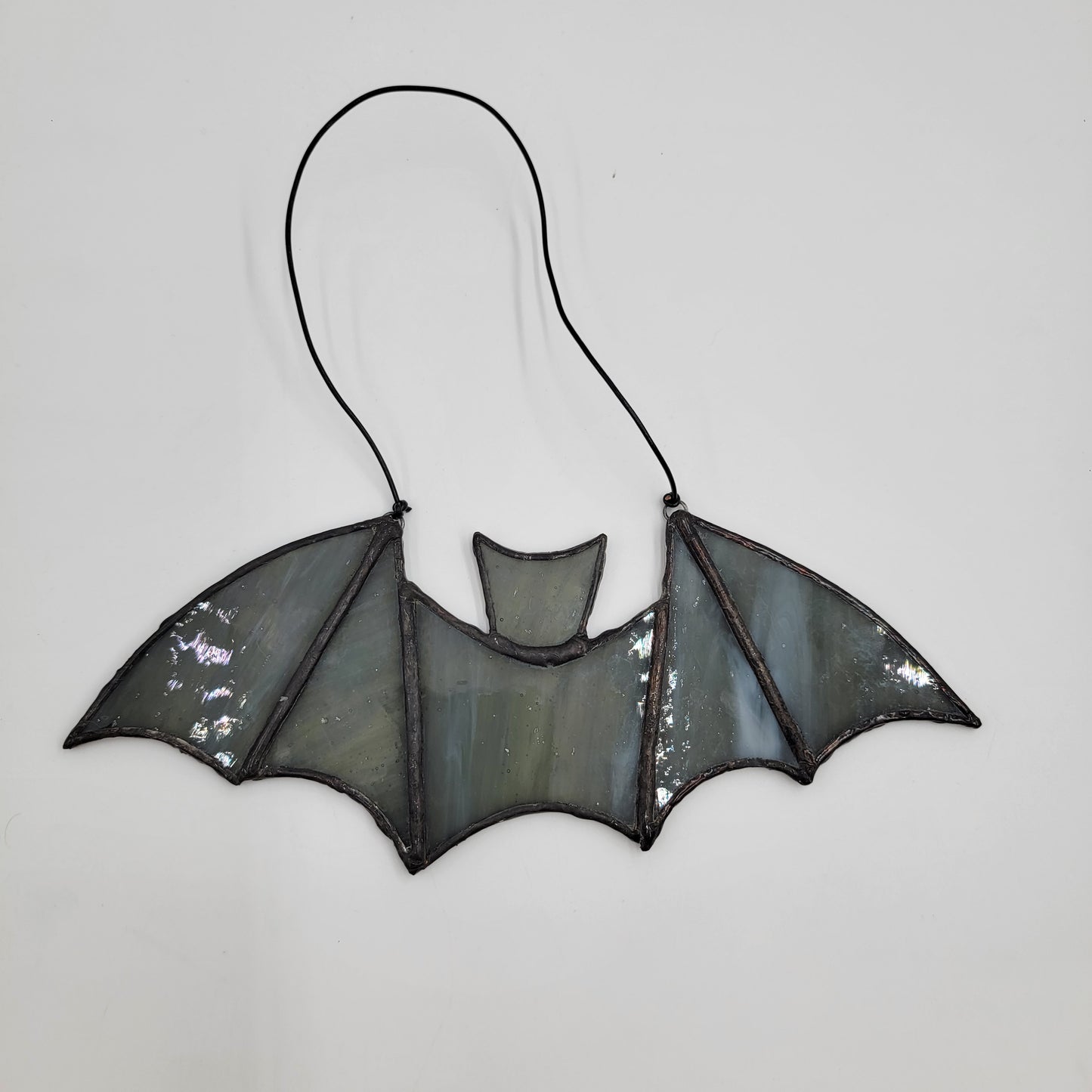 Bat Stained Glass Window Art - Halloween Decorations