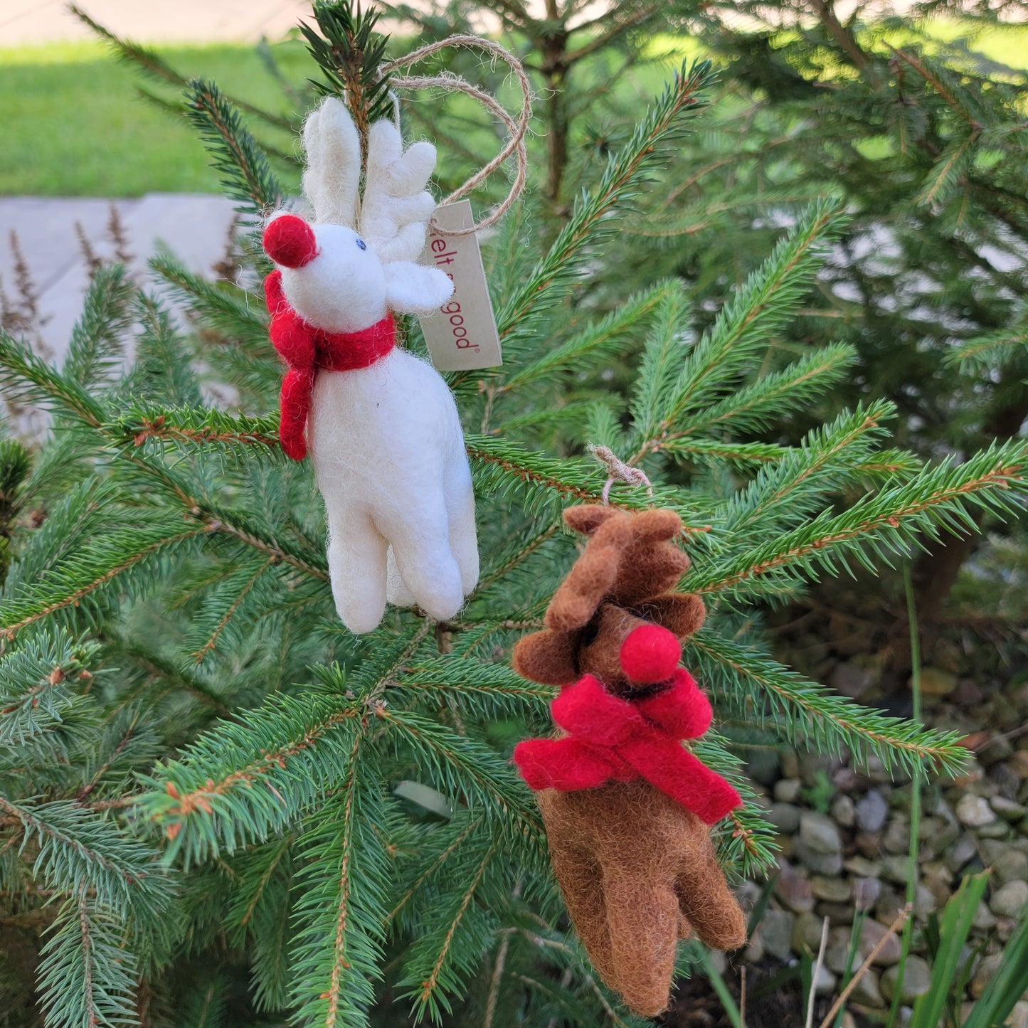 Felted Woodland Animal Ornaments - Wool
