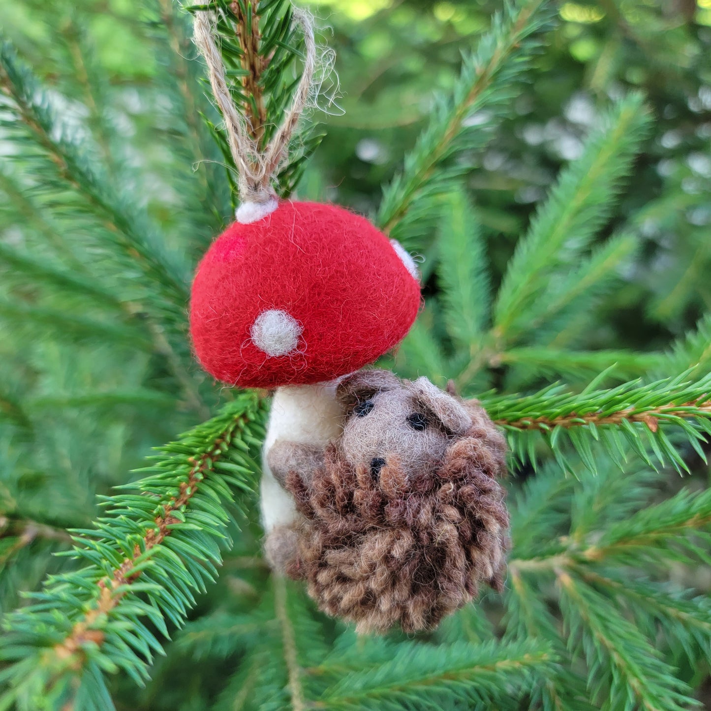 Felted Woodland Animal Ornaments - Wool