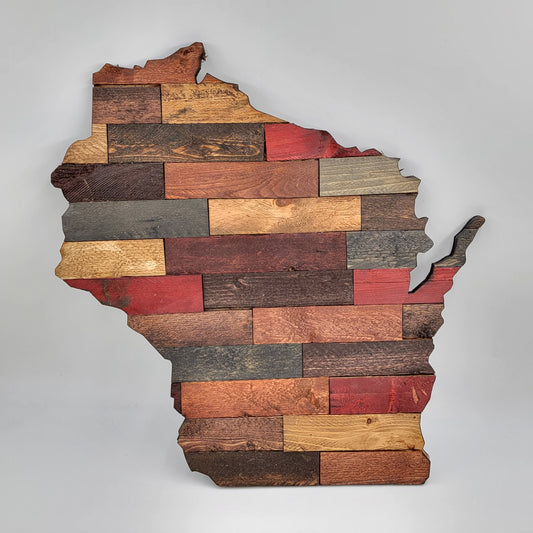 Wooden Wisconsin Wall Art