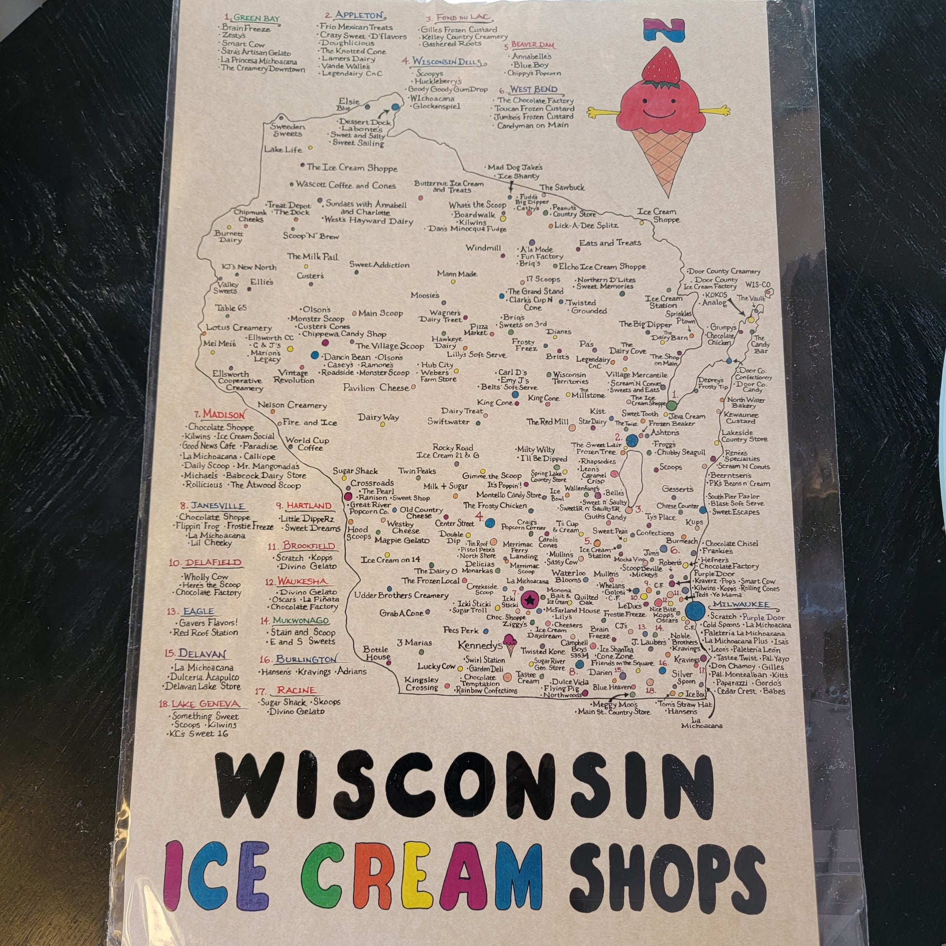Ice cream shops in Wisconsin