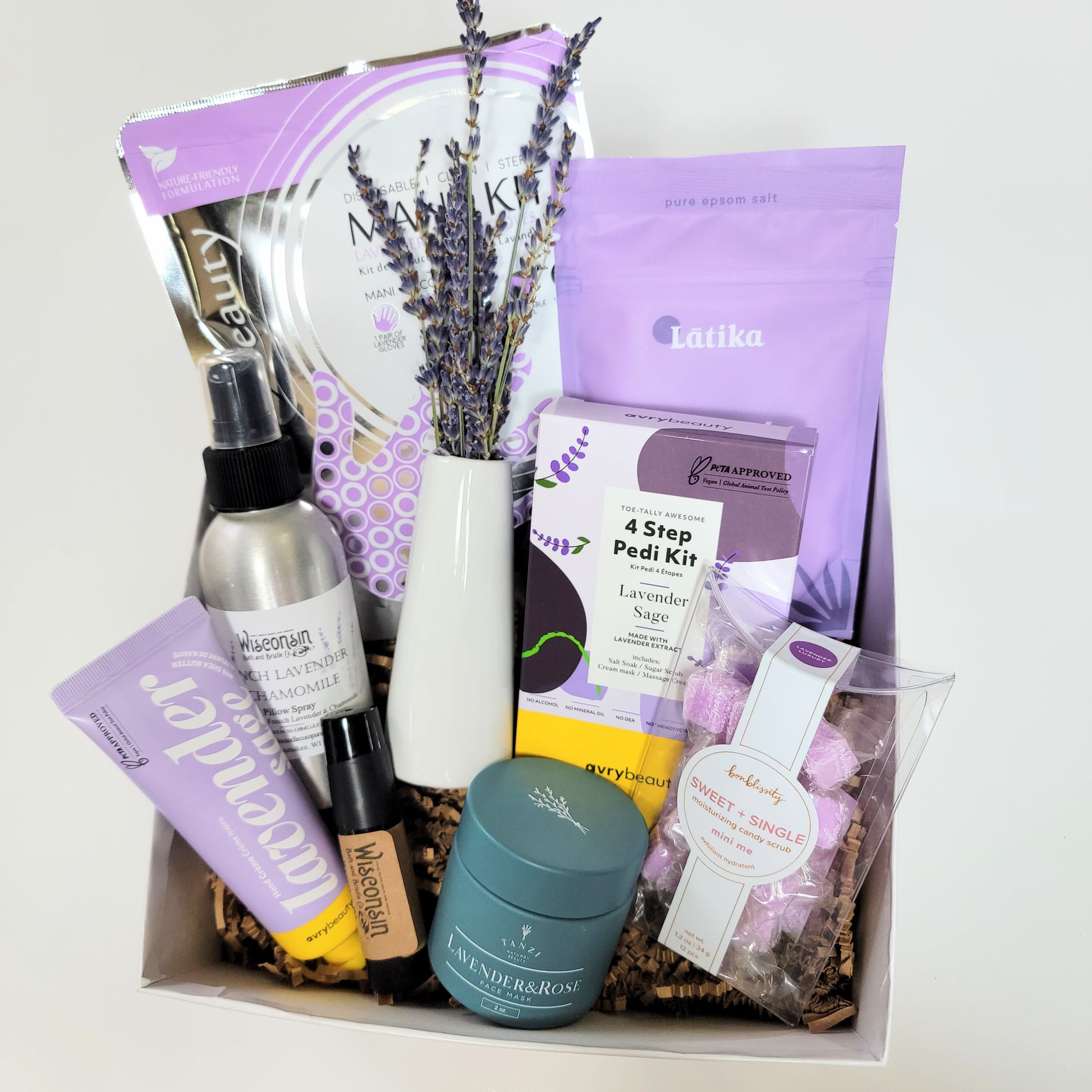 Ultimate lavender spa gift box