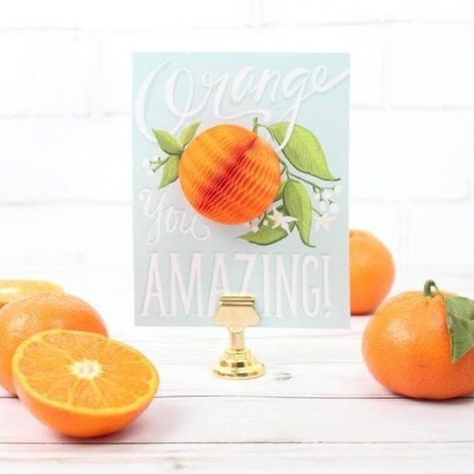 Orange you amazing greeting card