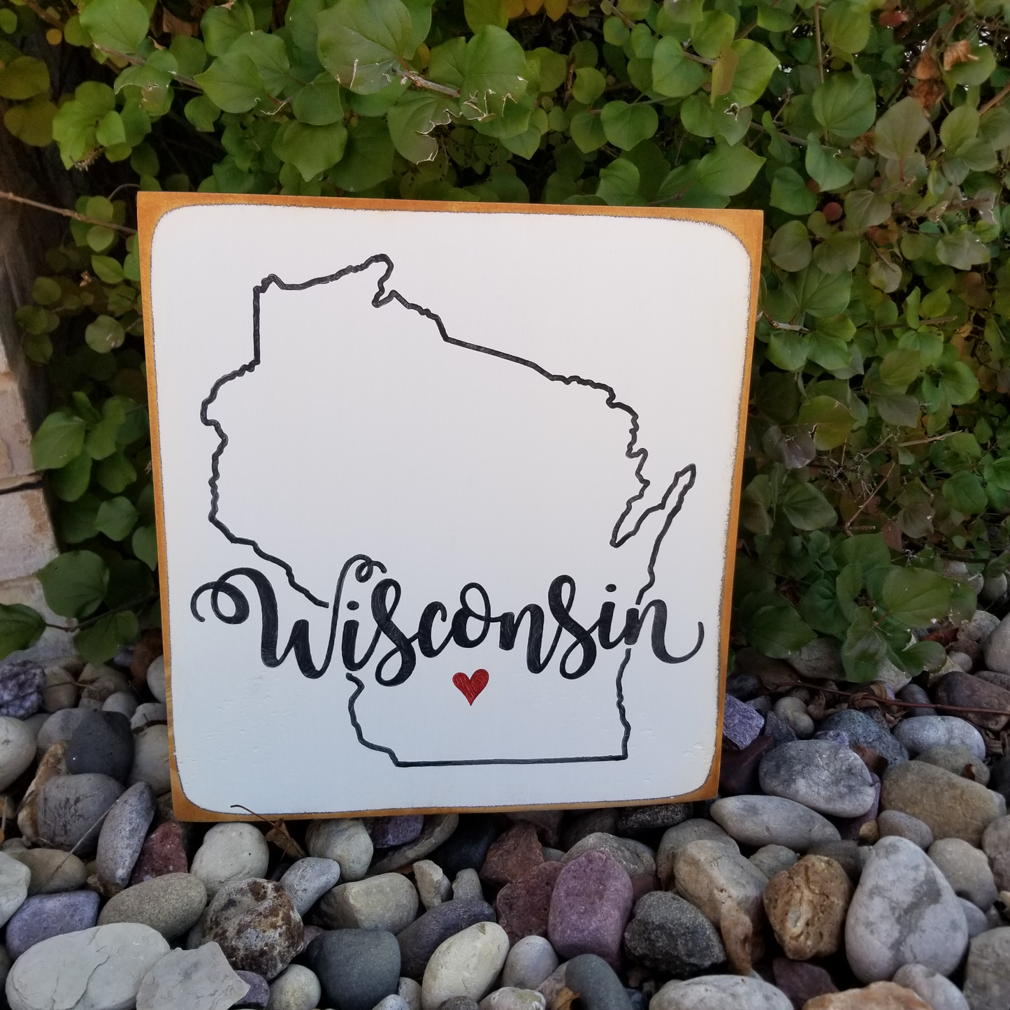 Wisconsin Wood sign