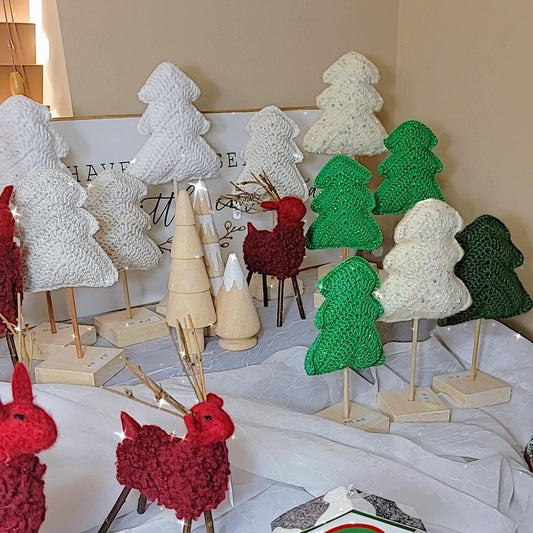 Crochet Christmas trees