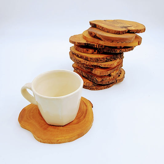 Rustic Olive Wood Coasters