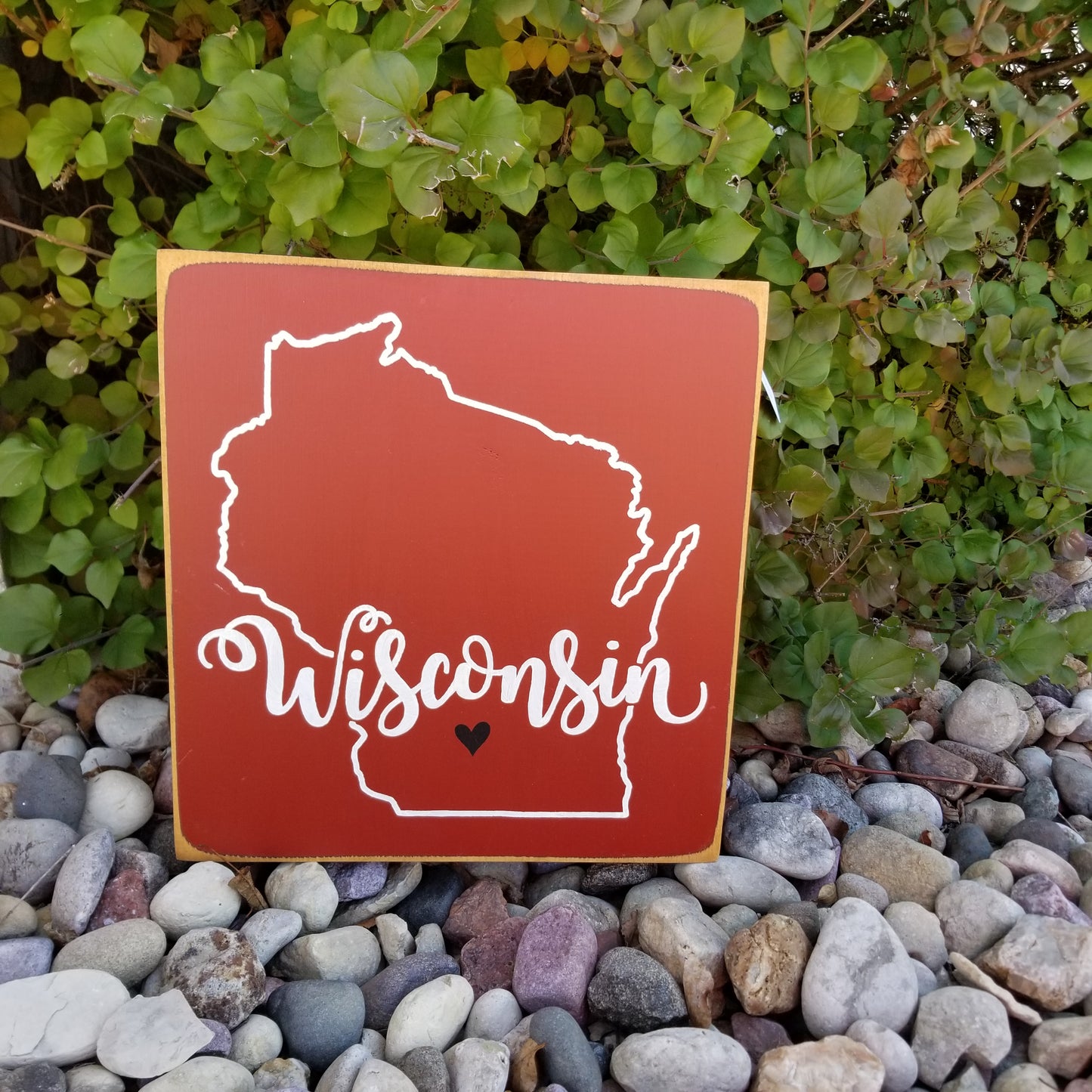 Wisconsin Home Wood Sign | Wisconsin Decor