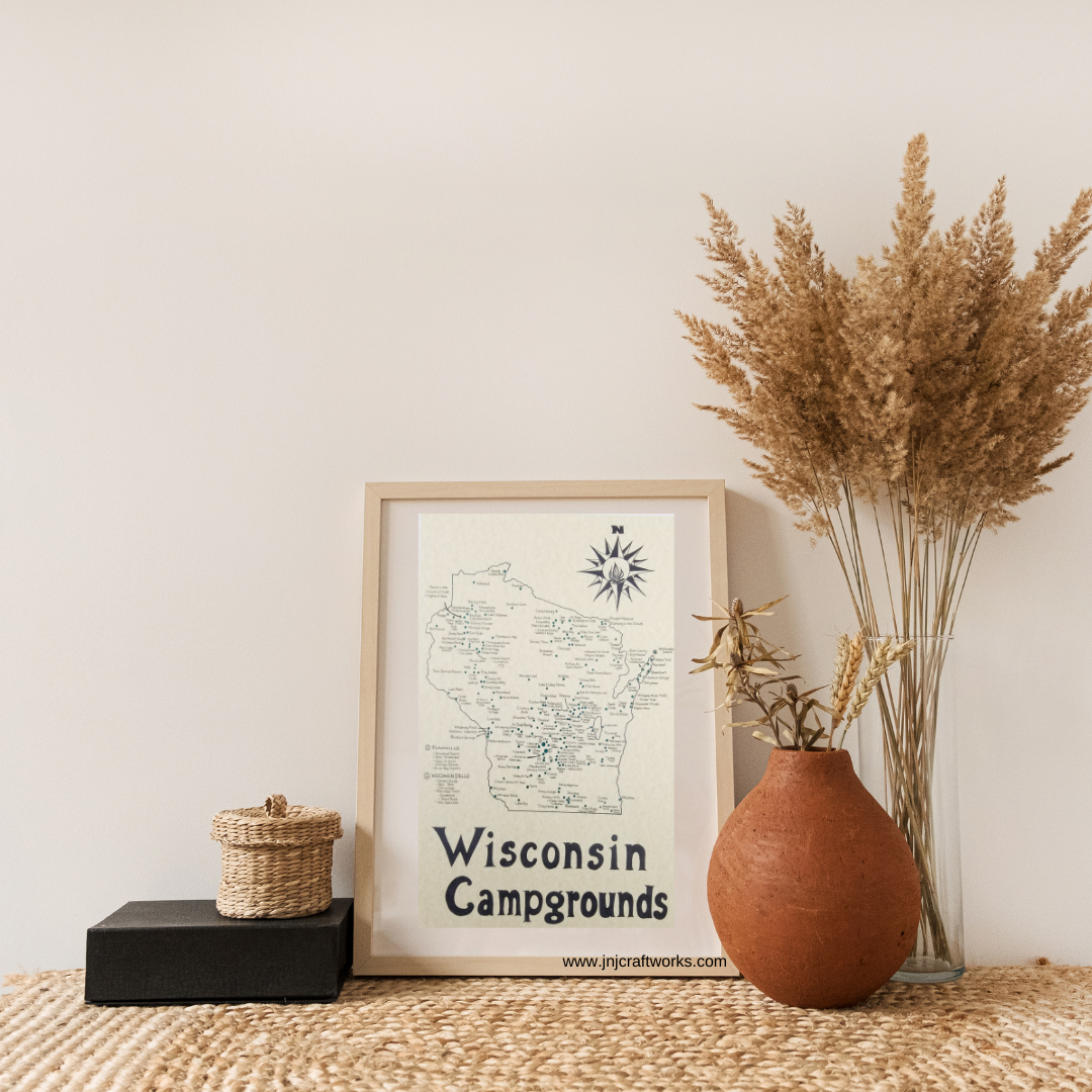 Wisconsin campground map