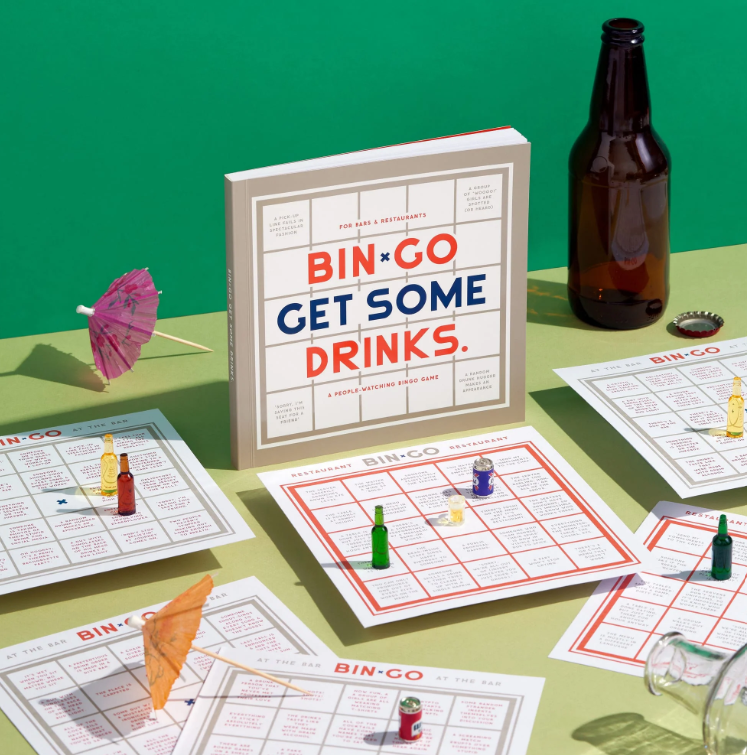 Bin-Go Get Some Drinks Bingo Book