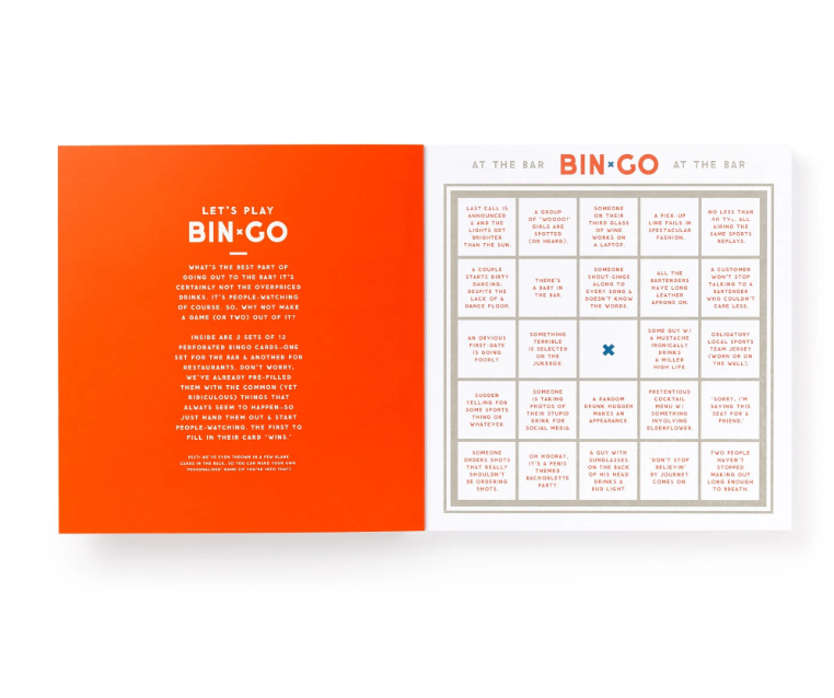 Bin-Go Get Some Drinks Bingo Book