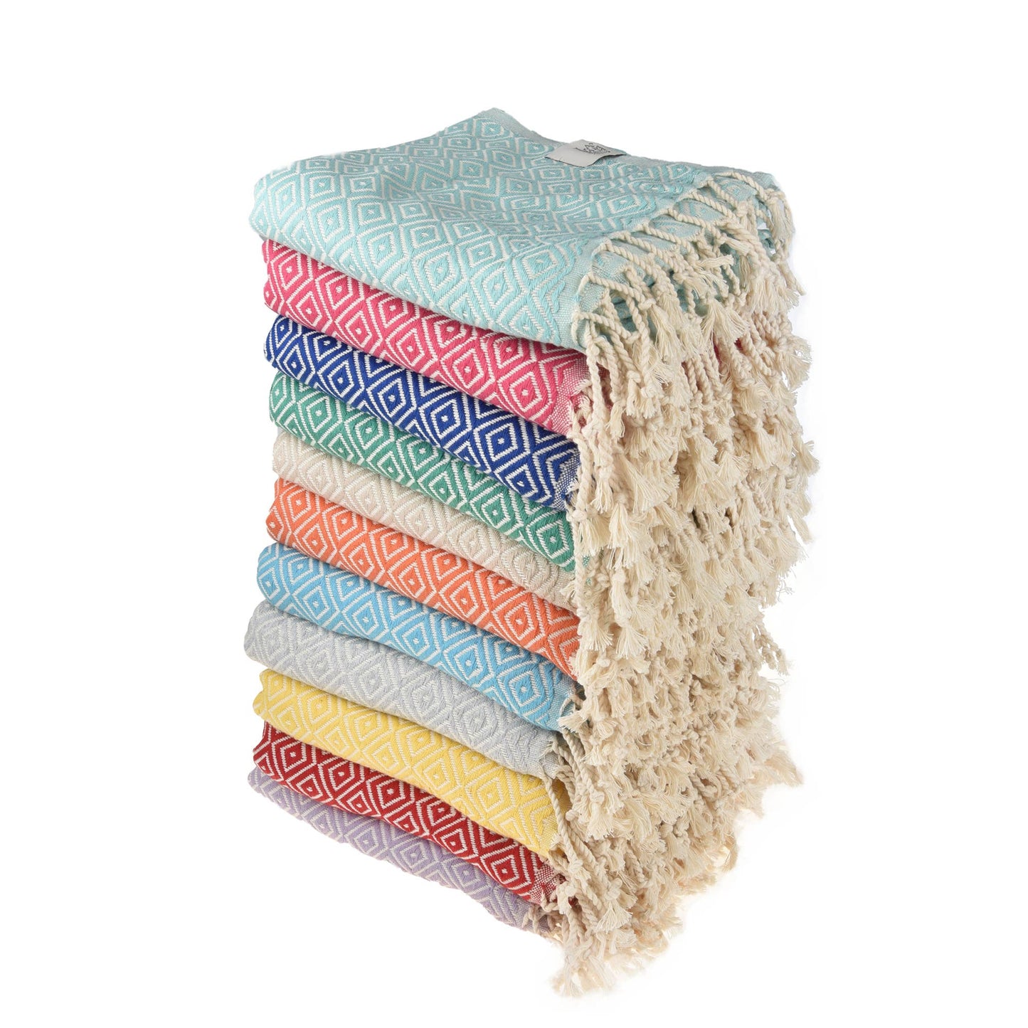 Peshtemal Pure Cotton Blanket Towel - Turkish Bath Towel