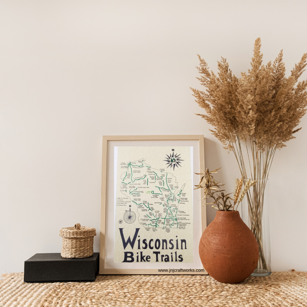 Wisconsin Bike trails map
